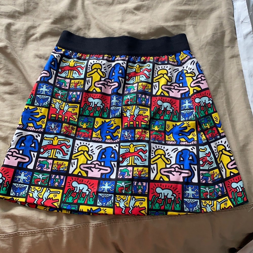 Keith Haring x Alice + Olivia mini skirt RARE